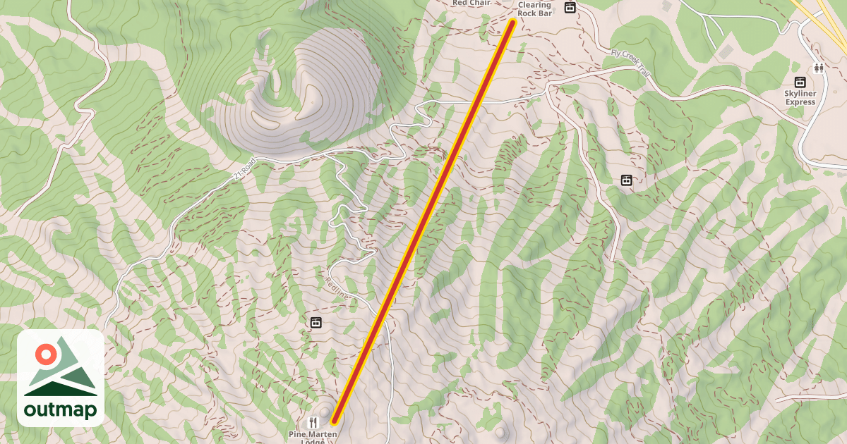 Map of Pine Marten Express