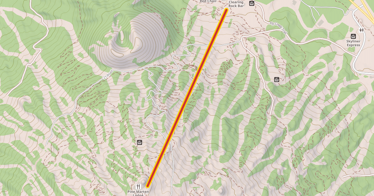 Map preview of Pine Marten Express