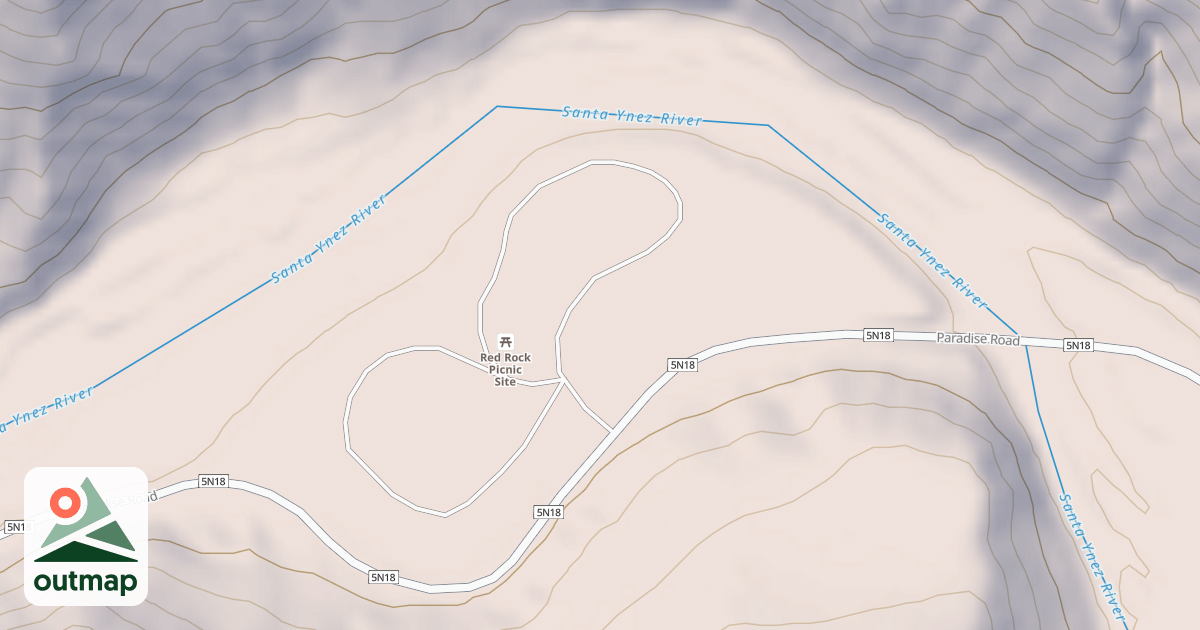 Map of REDROCK DUA.