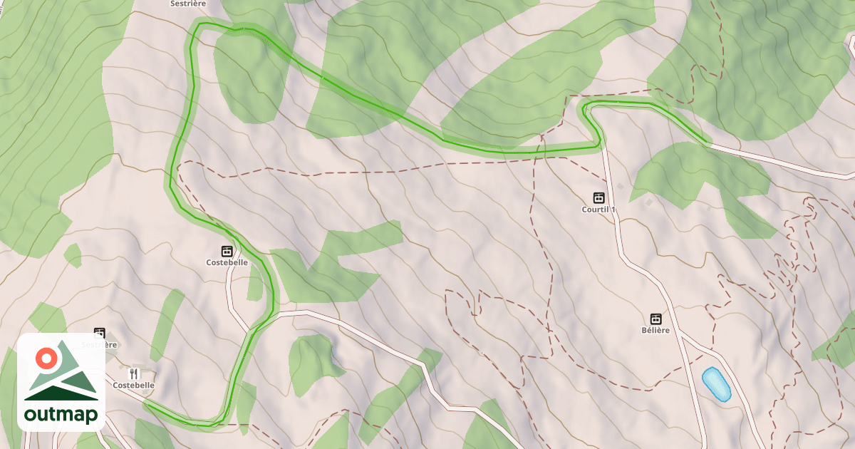 Map of Sestrière