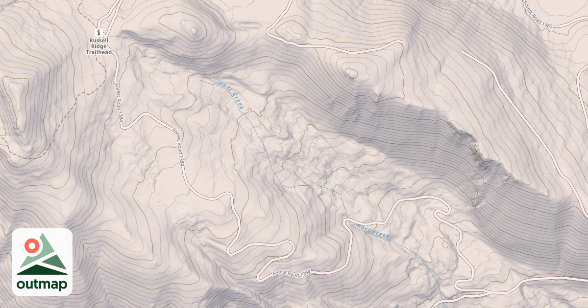 Map of HART CREEK