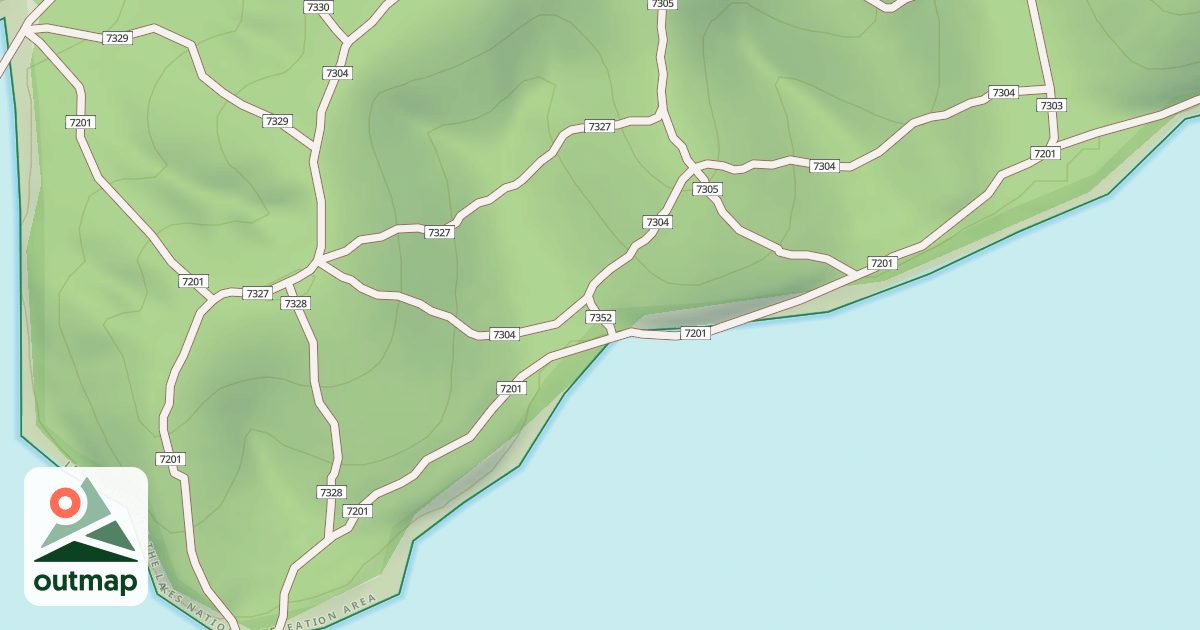 Map of USFS Motor Vehicle Use Map Trails 19454