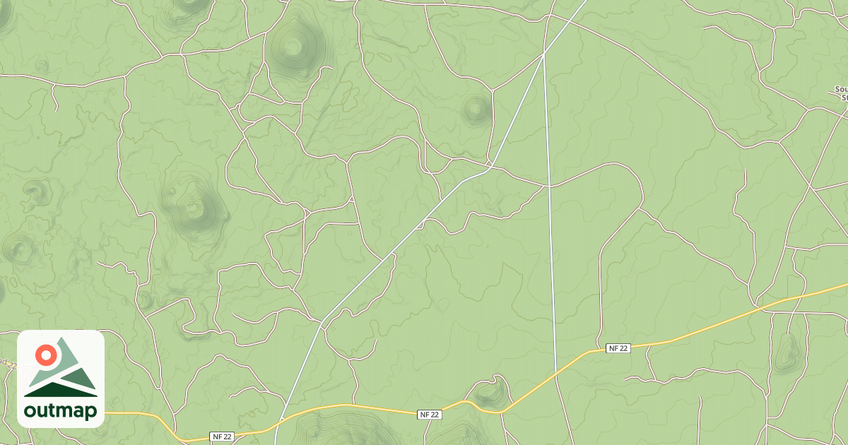 Map of CHINA HAT CUT-OFF RD.