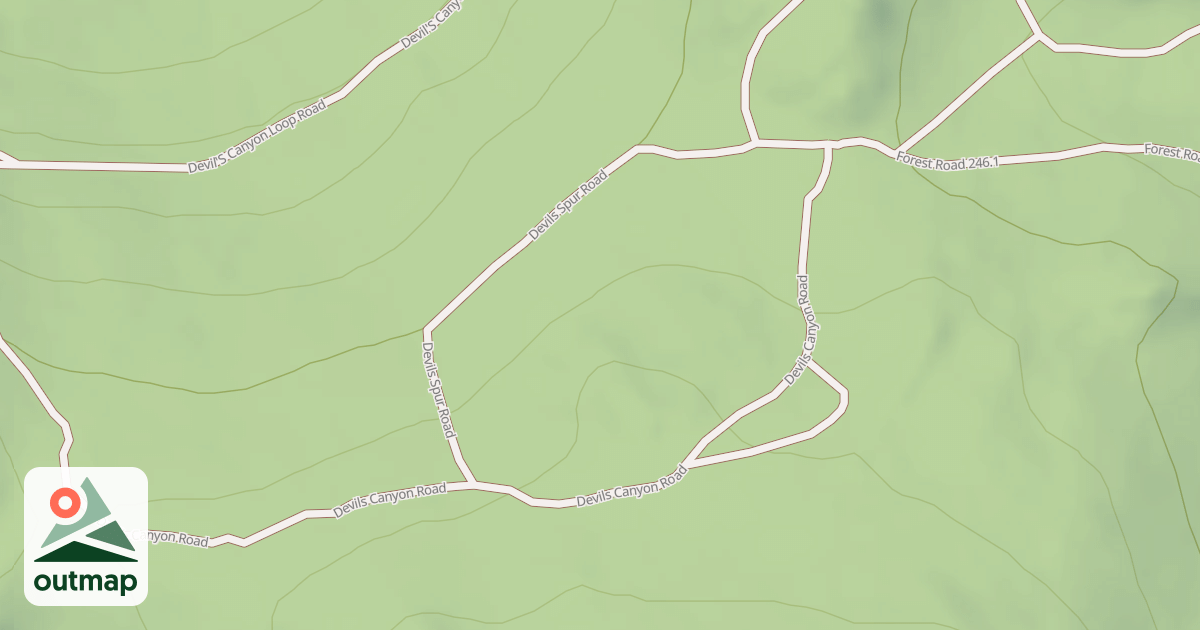 Map of DEVILS SPUR
