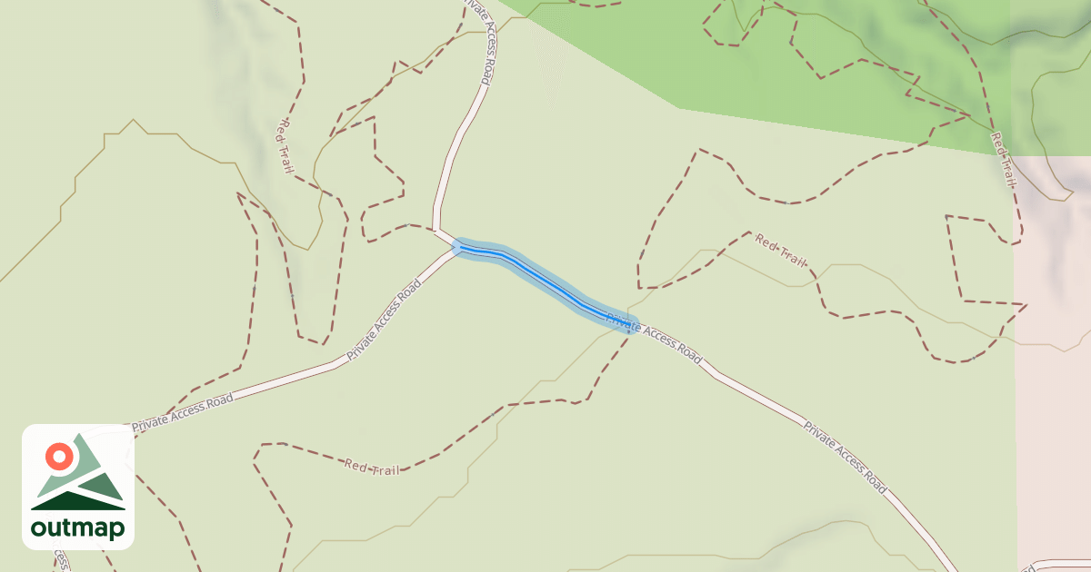 Map of Private Access Road