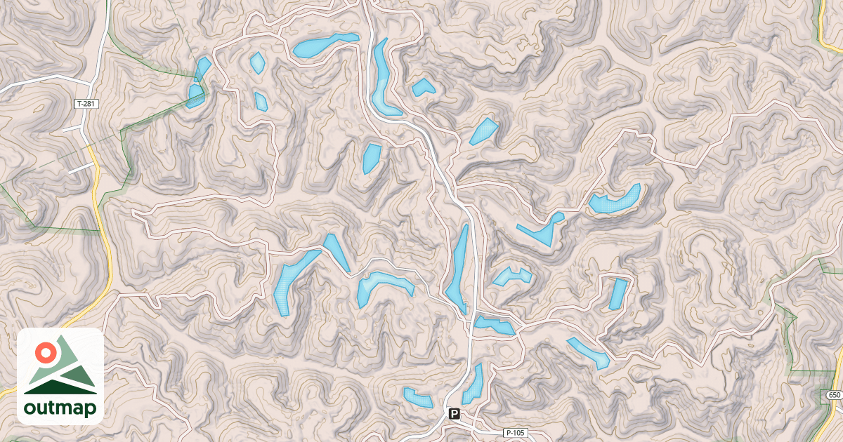 Map of IR HANGING ROCK