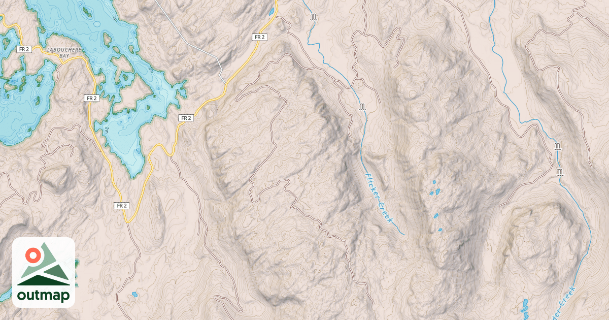 Map of FLICKER RIDGE