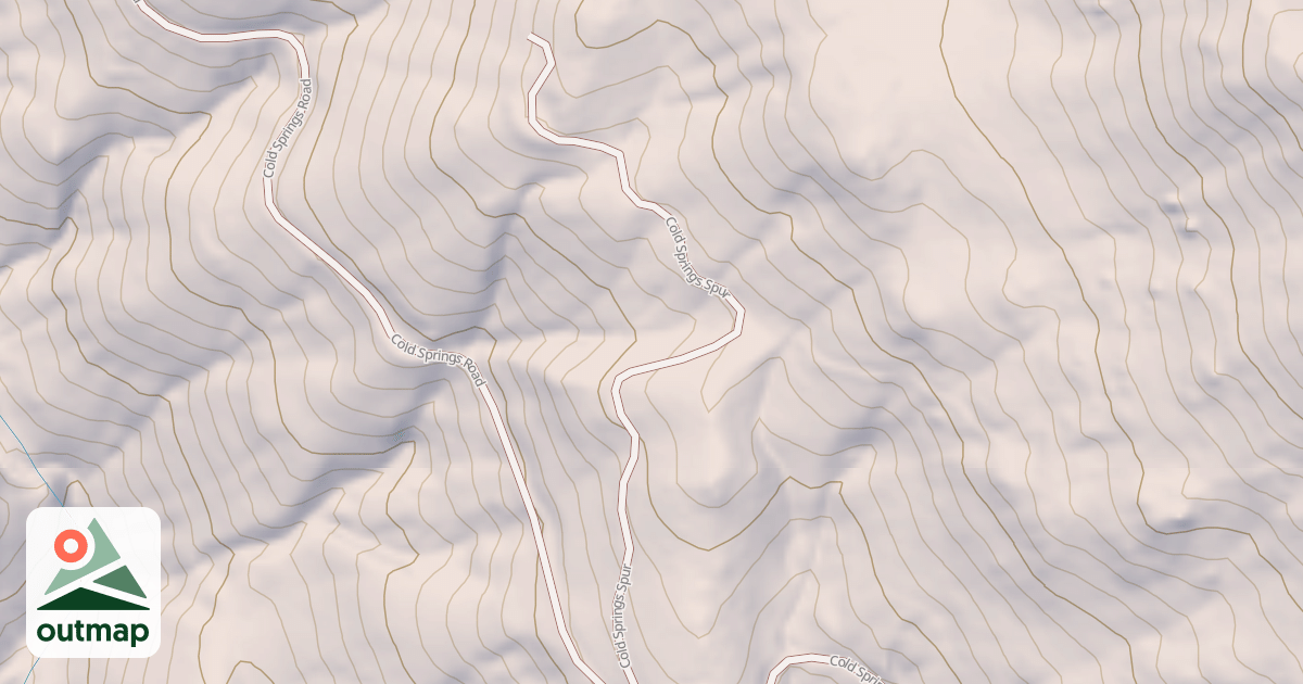 Map of COLD SPRINGS