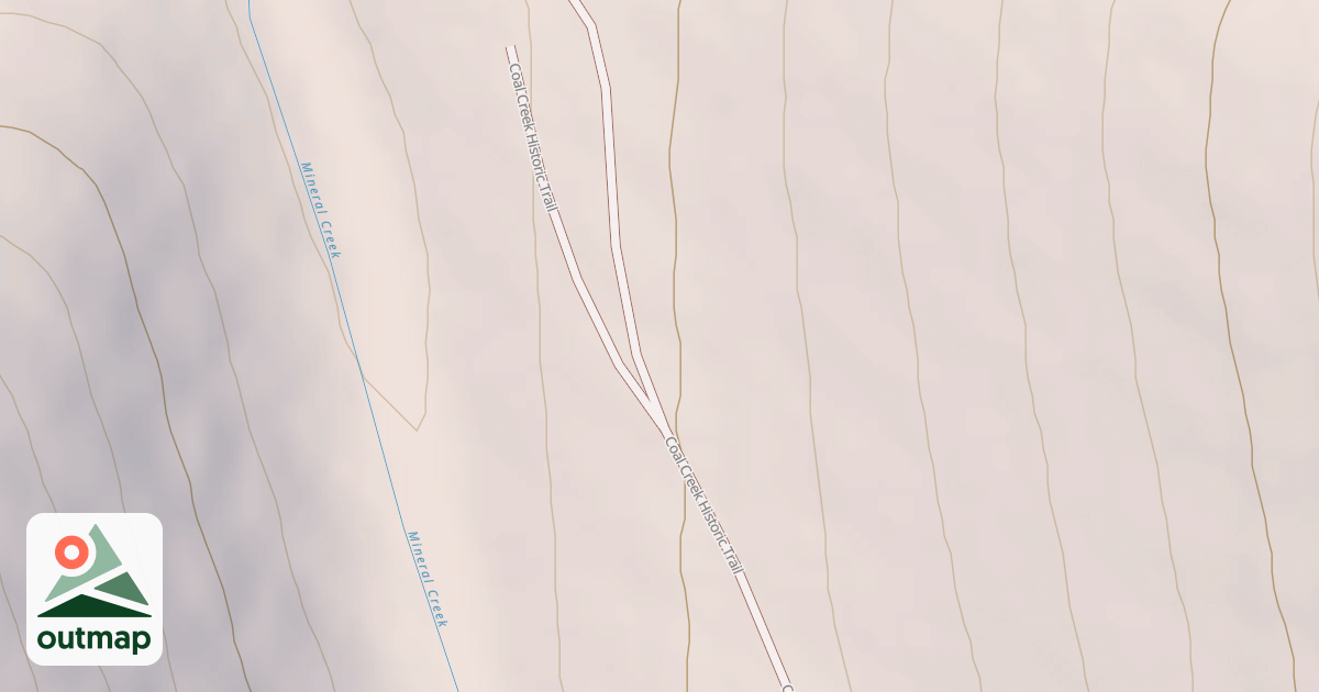 Map of Coal Creek Upper Road