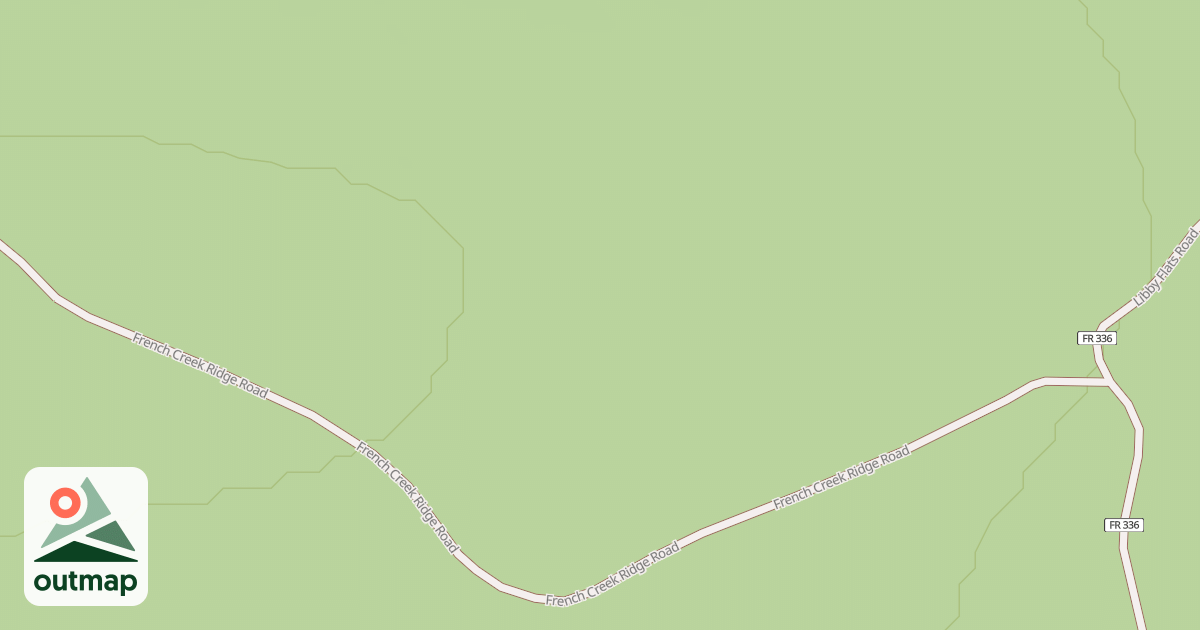 Map of FRENCH CREEK RIDGE ROAD