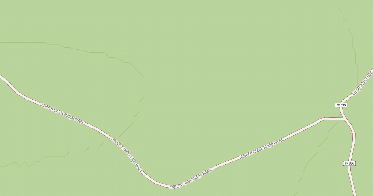 Map preview of FRENCH CREEK RIDGE ROAD