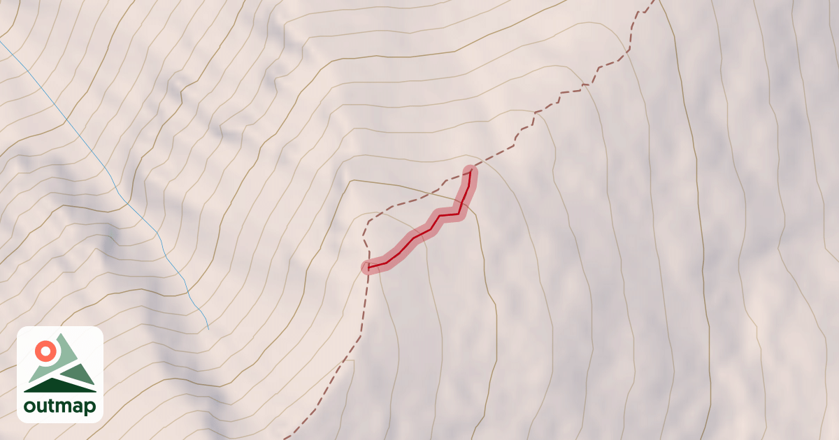 Map of North Mount Elbert Trail