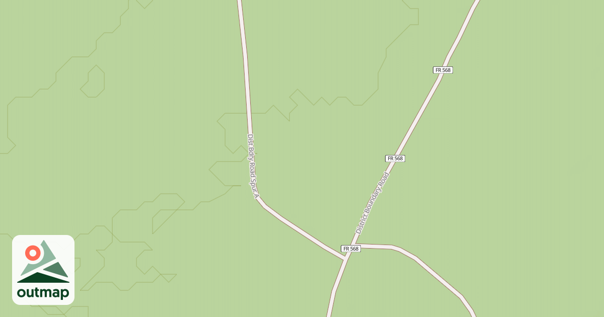 Map of DIST BDRY RD SPUR A