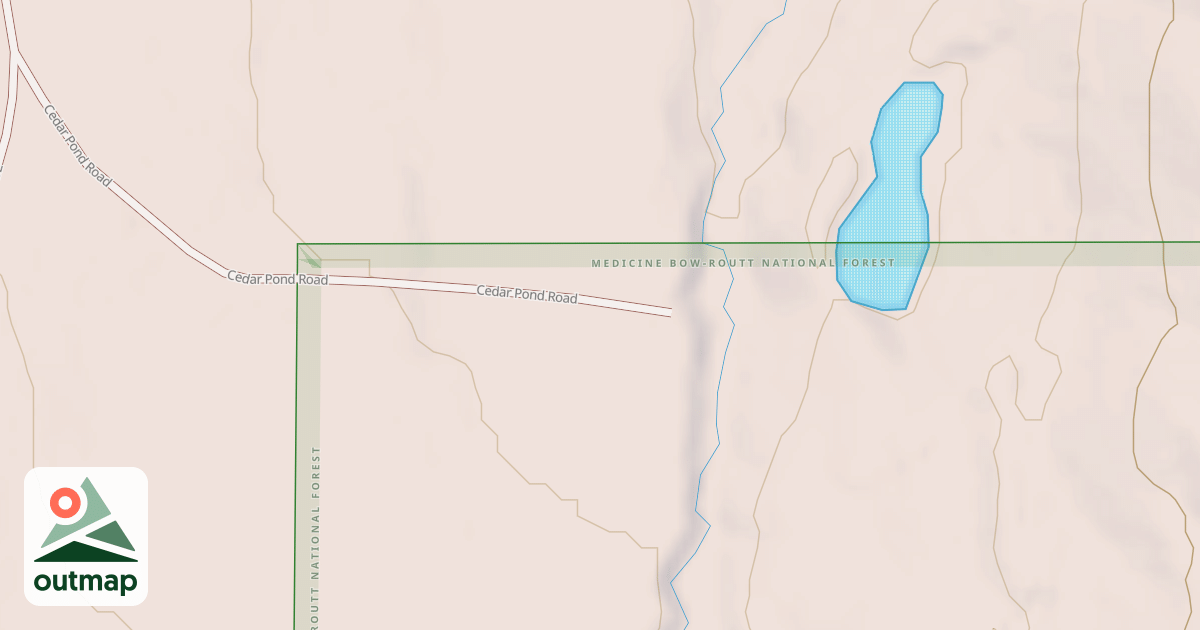 Map of CEDAR POND