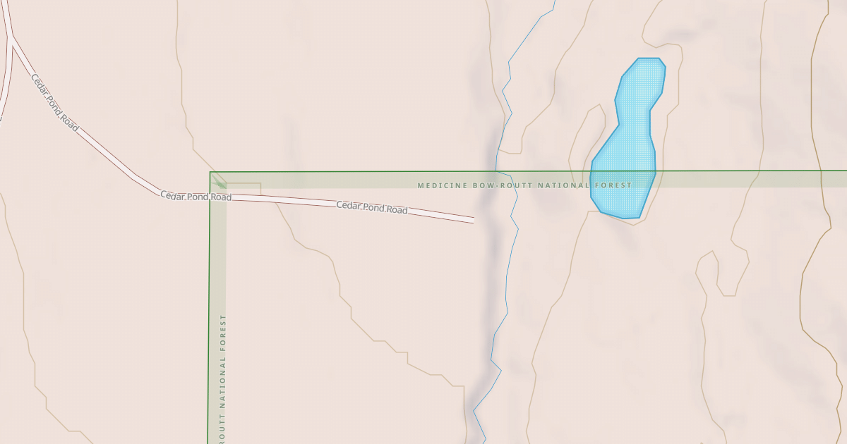 Map preview of CEDAR POND