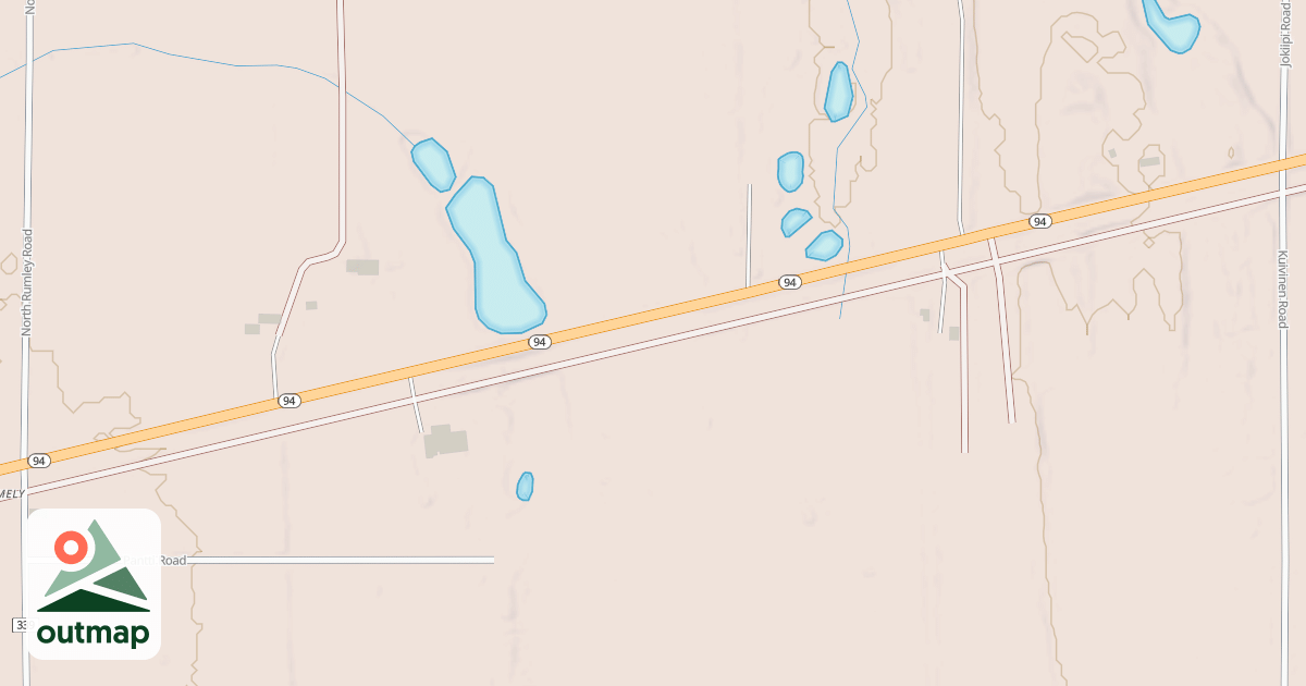 Map of Little Lake-chatham Snowmobile Trail