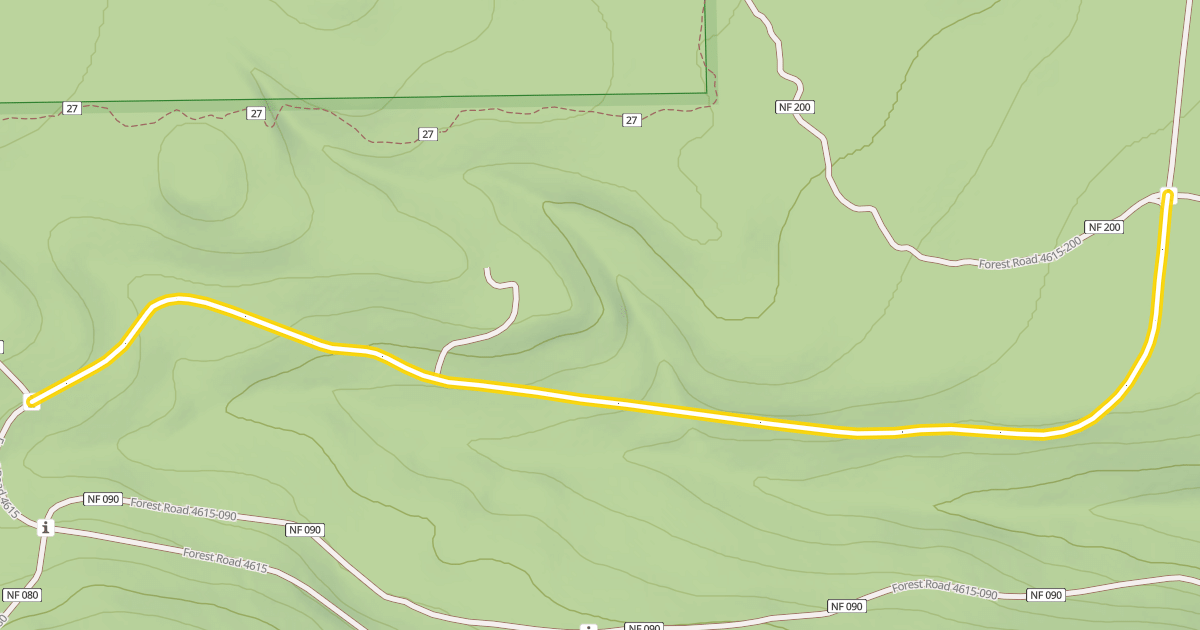 Map preview of Forest Road 4615