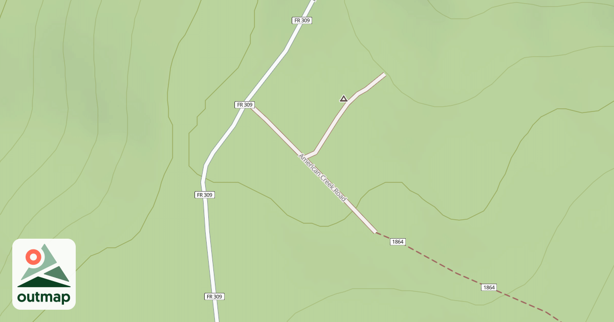 Map of AMERICAN CREEK