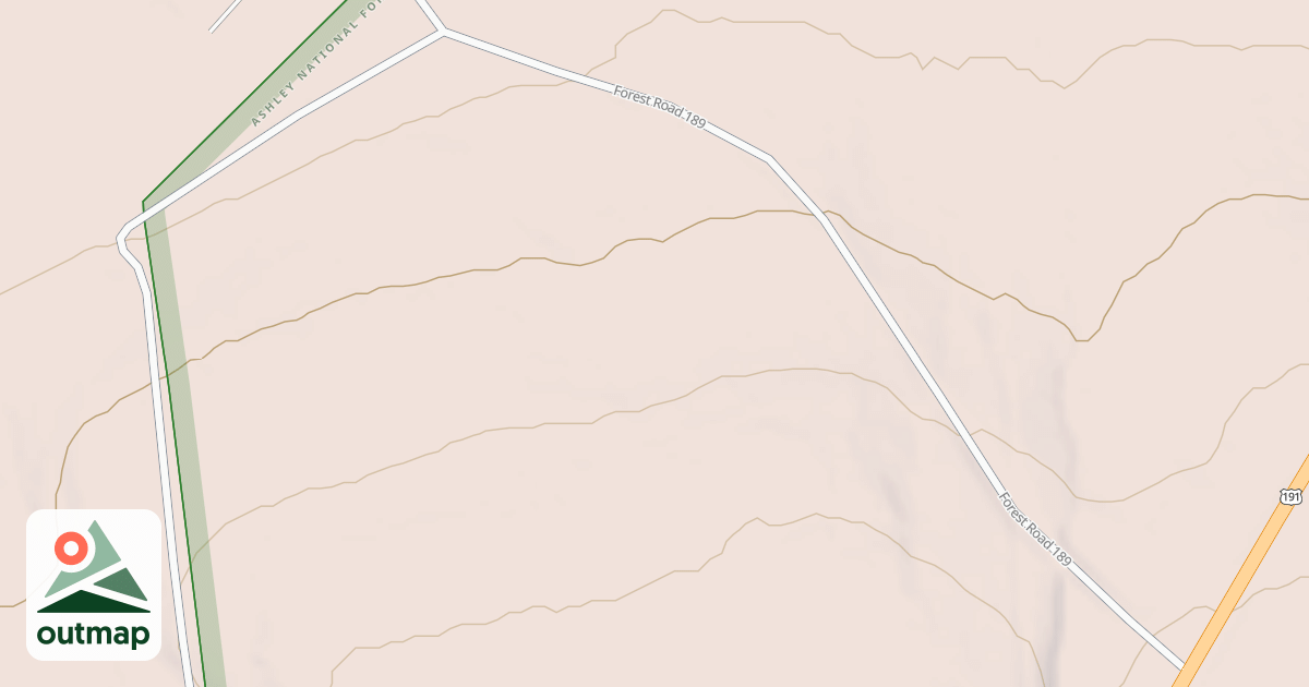 Map of FLAMING GORGE PINES