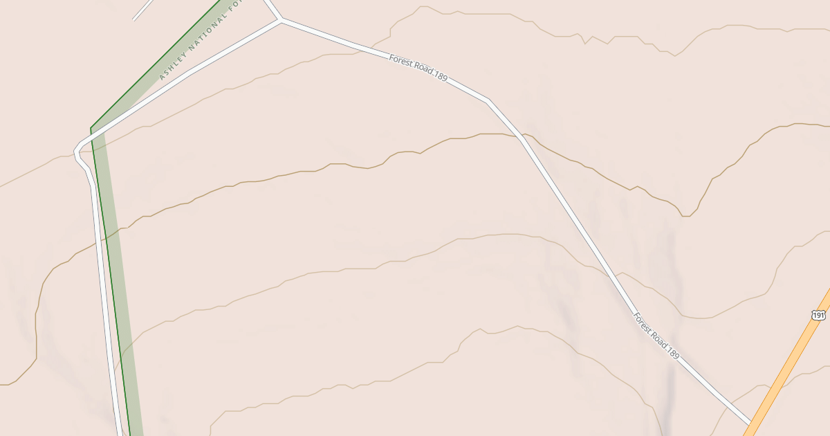 Map preview of FLAMING GORGE PINES
