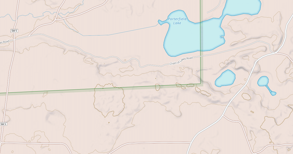Map preview of Porterfield Lake Motorcycle Trail