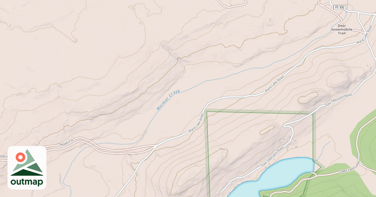 Map of DEER SNOWMOBILE SPUR E