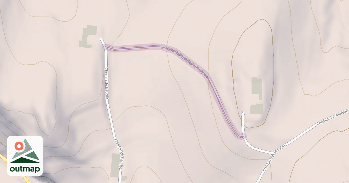 Map of Chemin du Château des Algouds