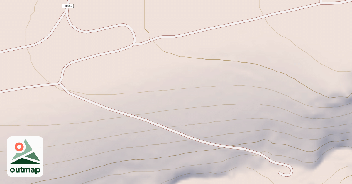Map of BRUSHY WELL