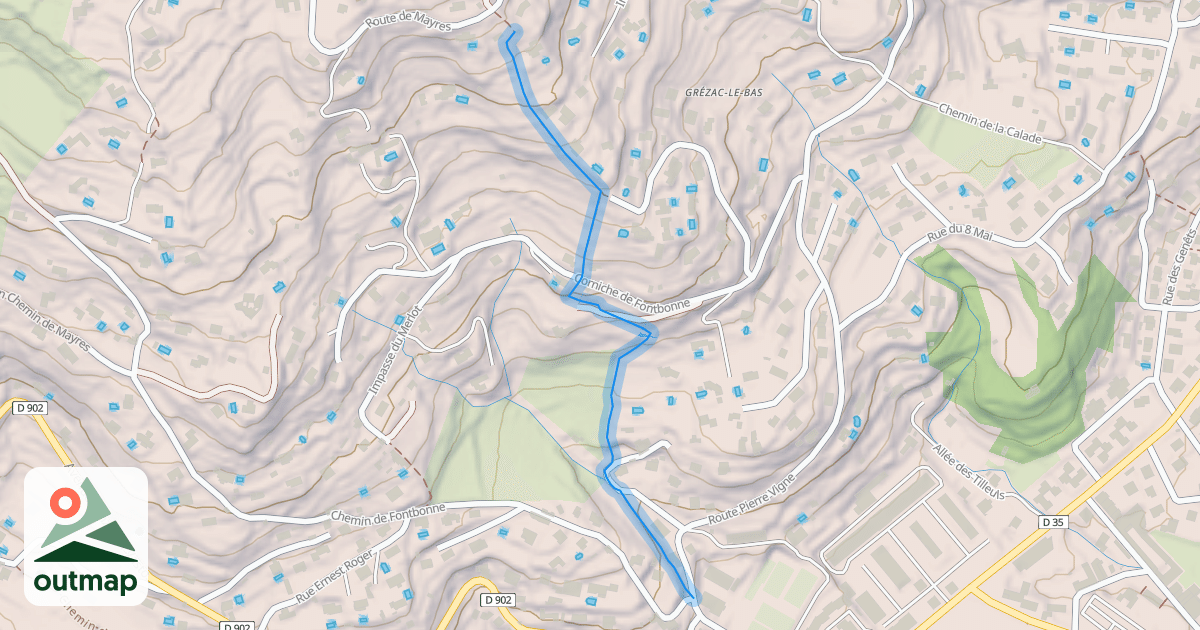 Map of Calade de Fontbonne