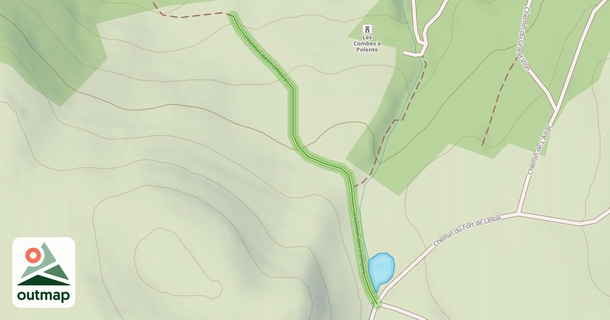 Map of Chemin des Combes