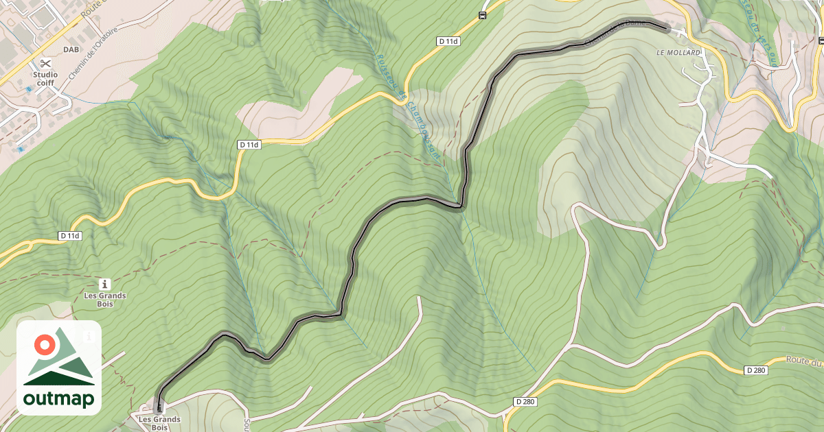Map of Chemin de la Dame