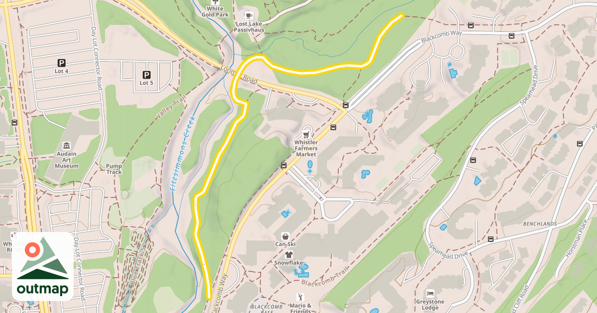Map of Bridge Meadow Trail