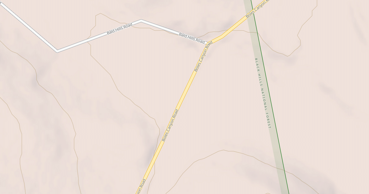 Map preview of BOLES CANYON