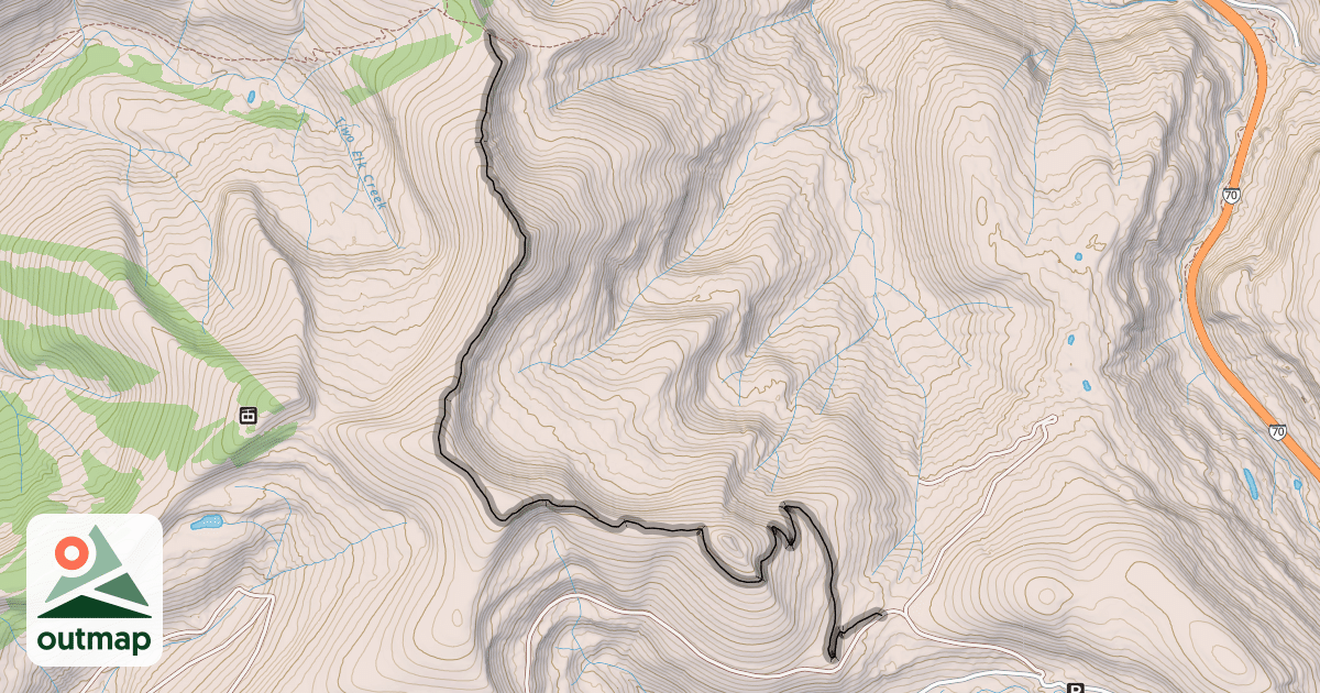 Map of Bowmans Shortcut