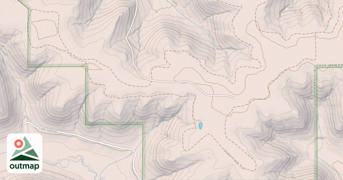 Map of Snake Creek Trail