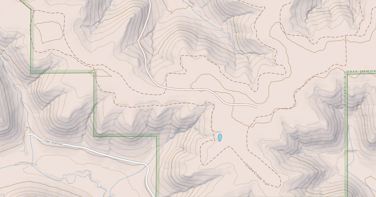 Map preview of Snake Creek Trail