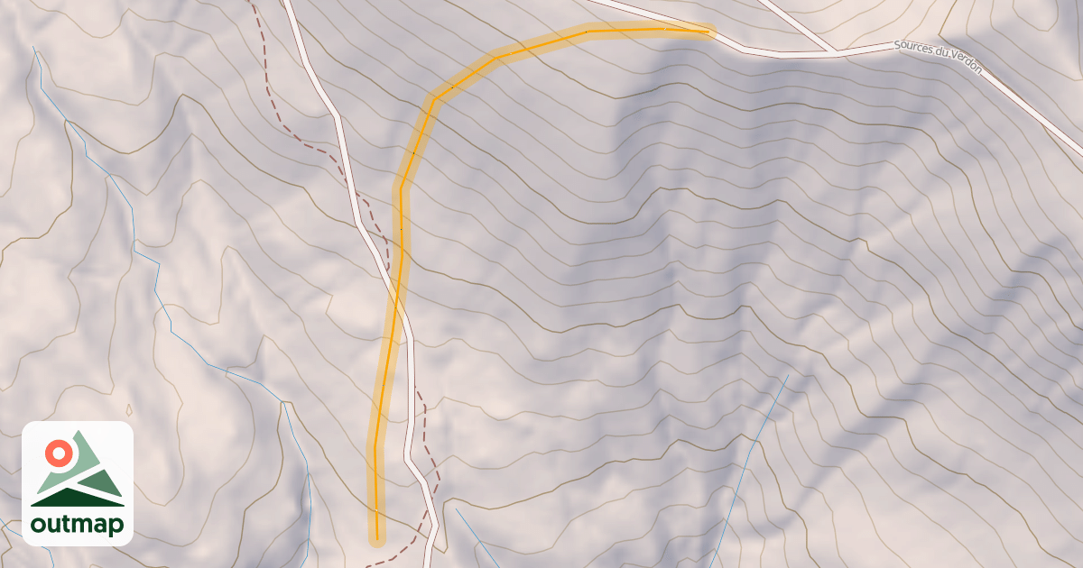 Map of Sources du Verdon Hors Piste