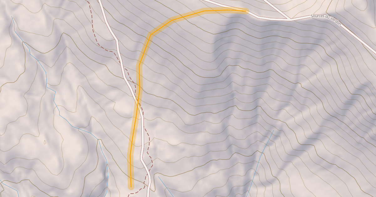 Map preview of Sources du Verdon Hors Piste