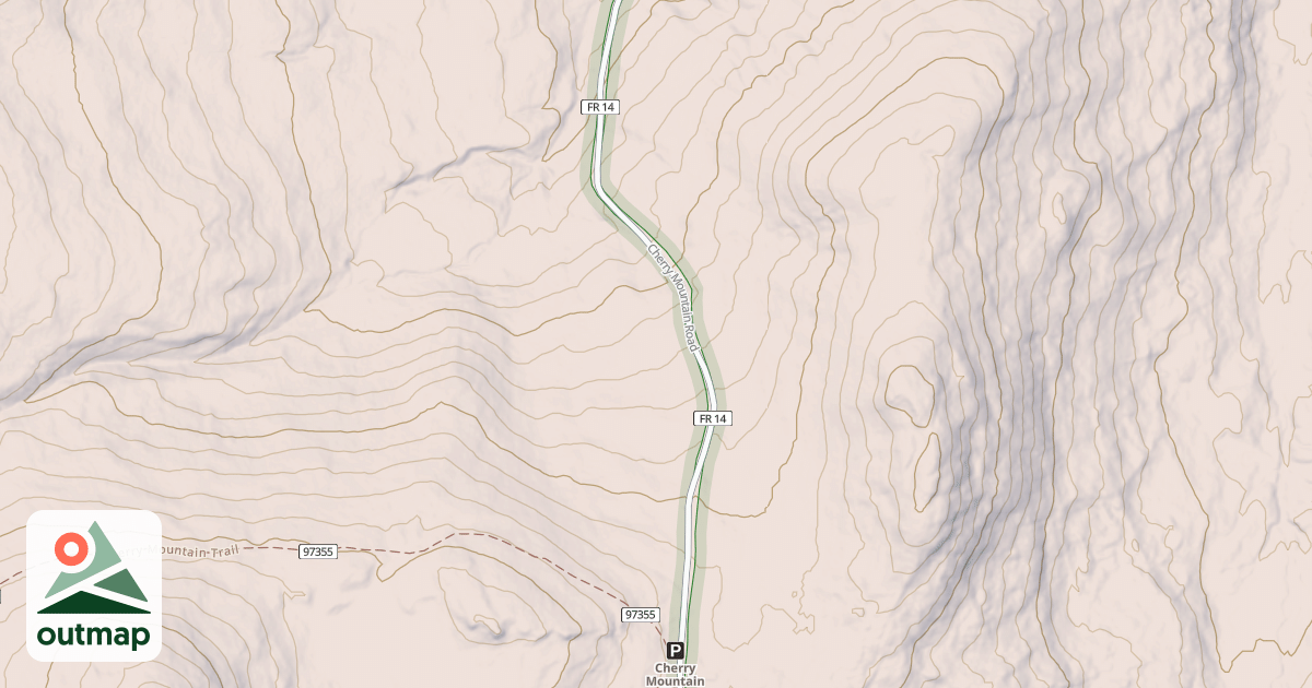 Map of Cherry Mtn Rd Snomo