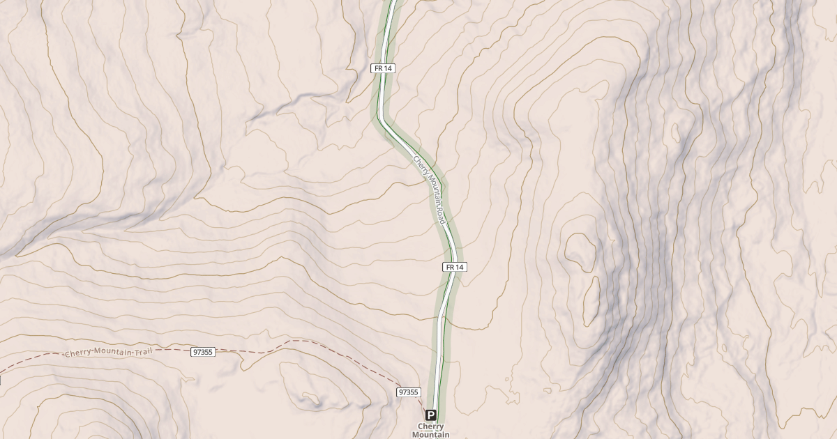 Map preview of Cherry Mtn Rd Snomo