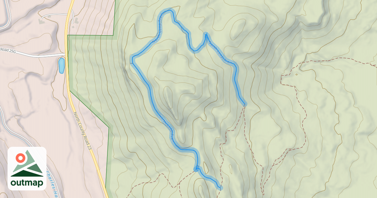 Map of North Loop Trail