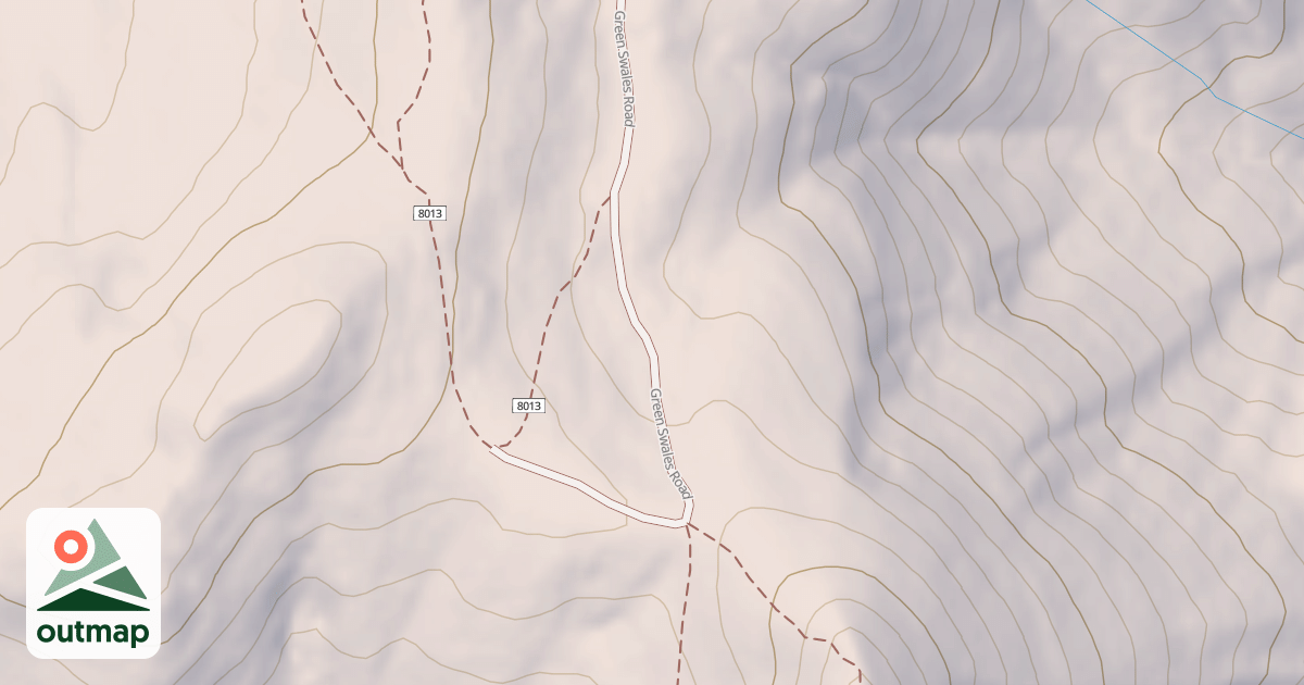 Map of GREEN SWALES