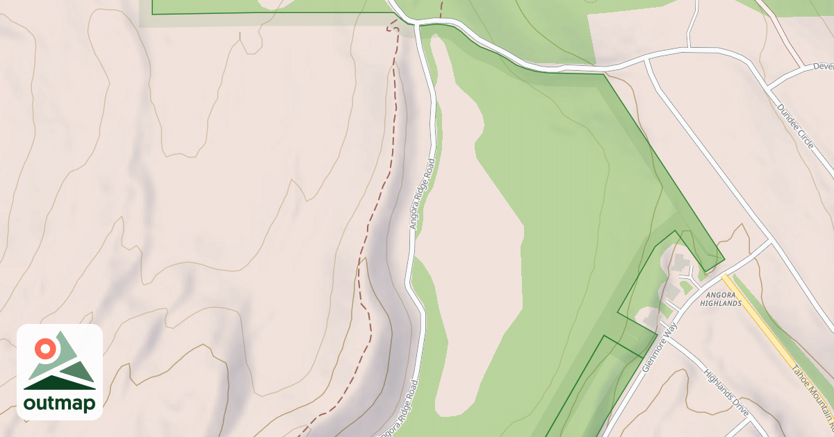 Map of ANGORA RIDGE ROAD