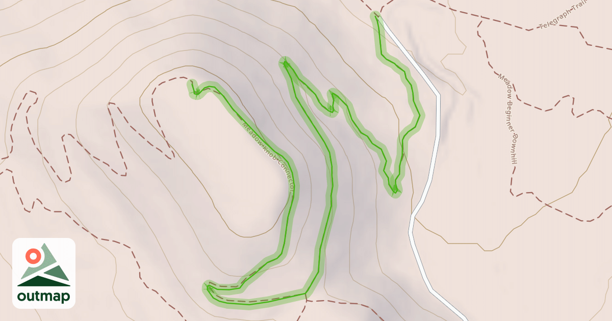 Map of Meadow Knob Connector