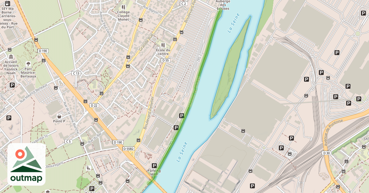 Map of Chemin de Halage