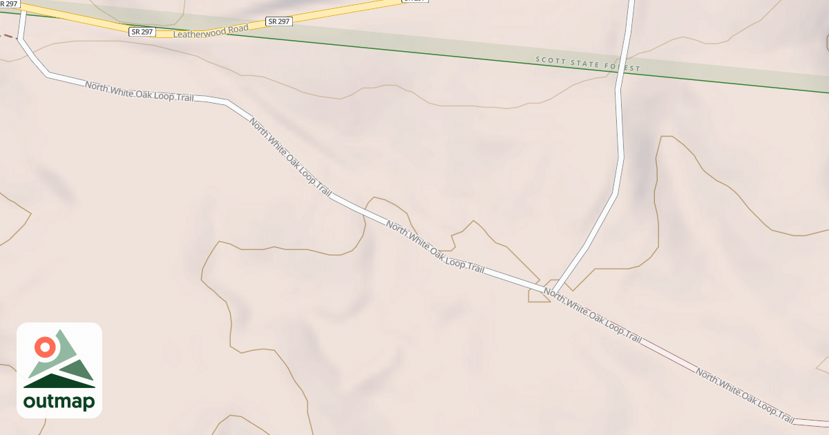 Map of North White Oak Loop (Segment B) in Scott
