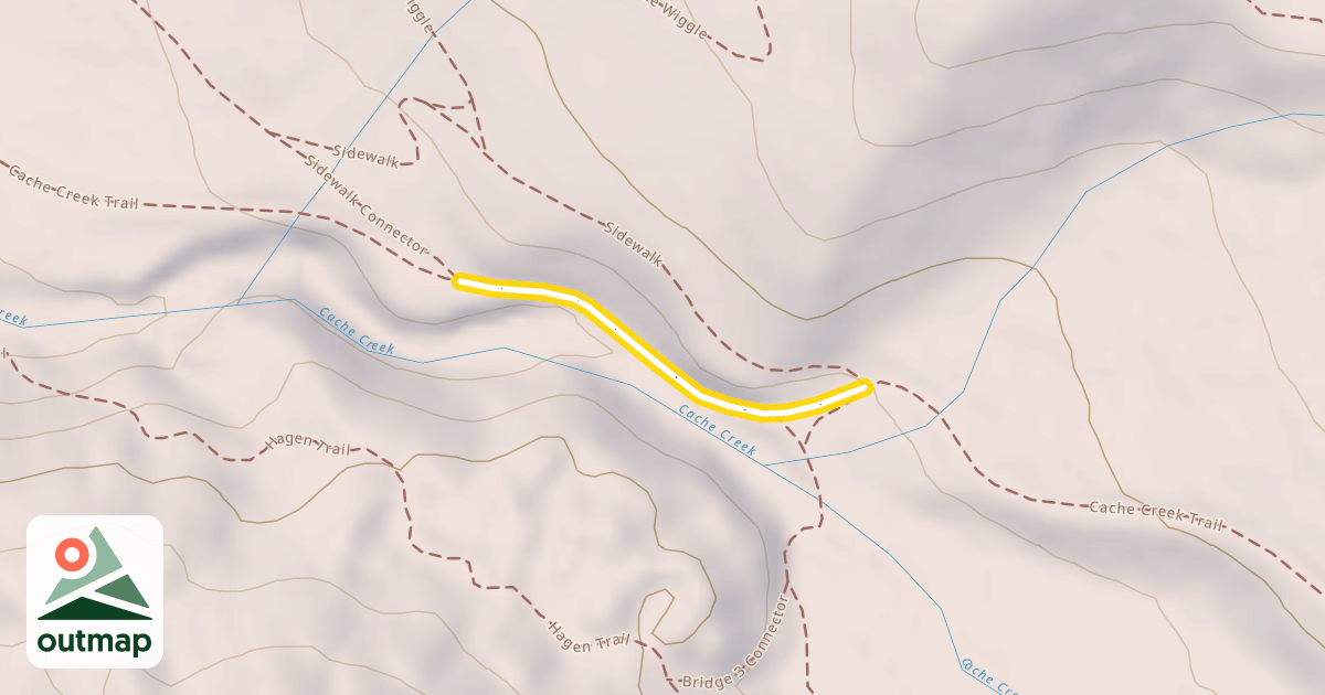 Map of Cache Creek Trail