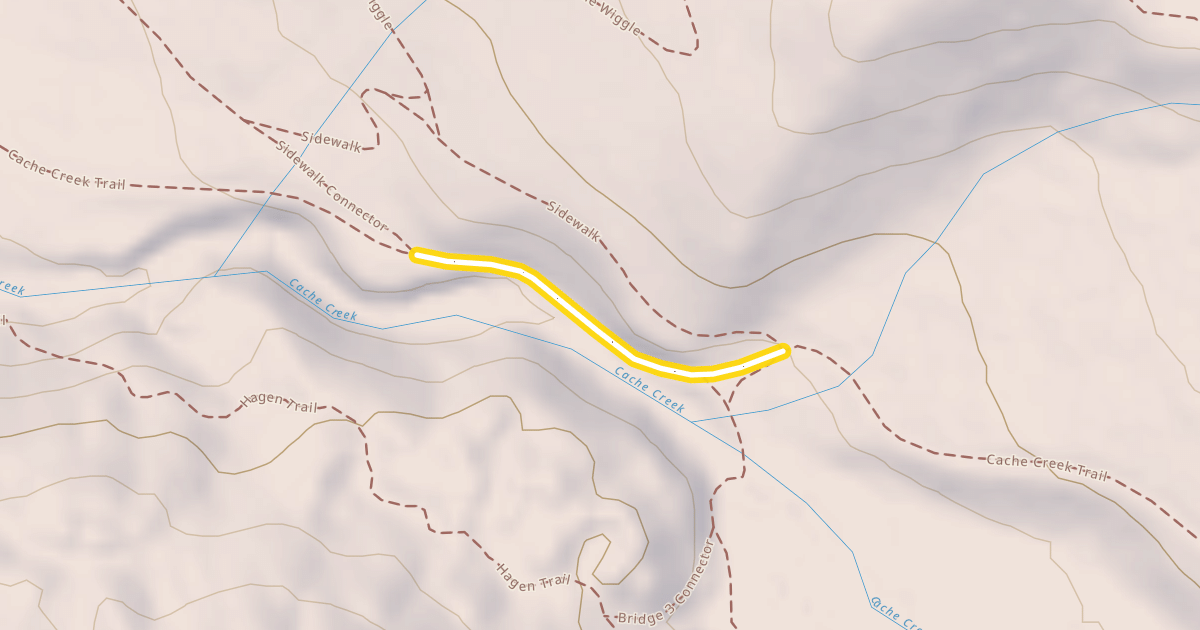 Map preview of Cache Creek Trail