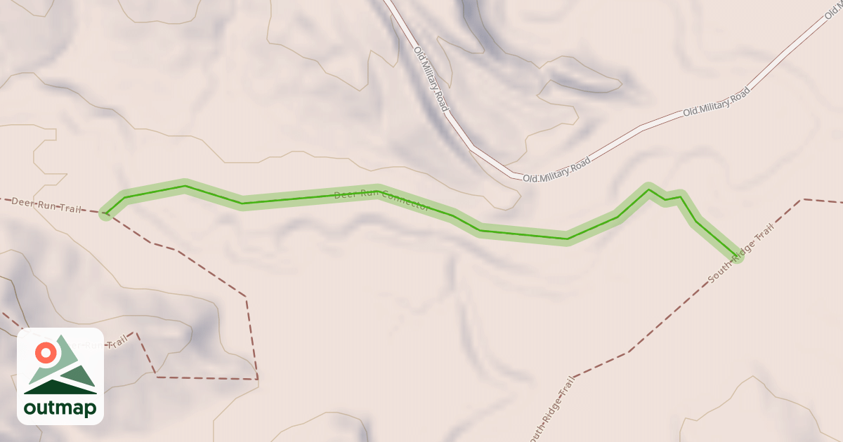 Map of Deer Run Connector in St. Francis