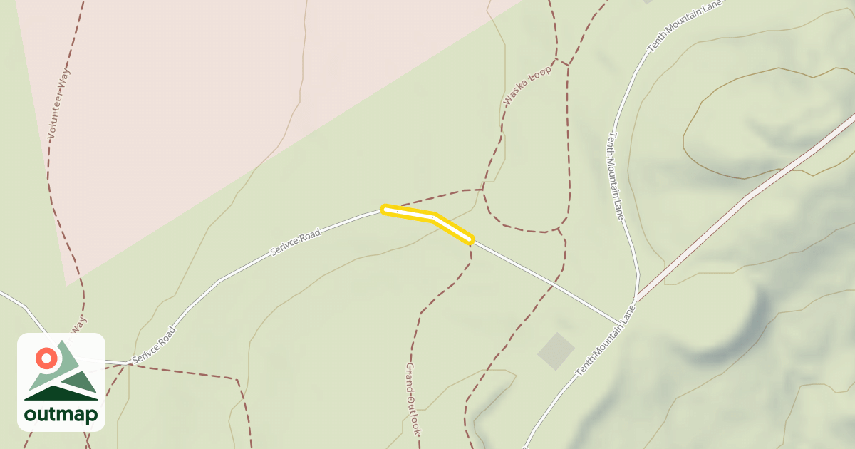 Map of Serivce Road